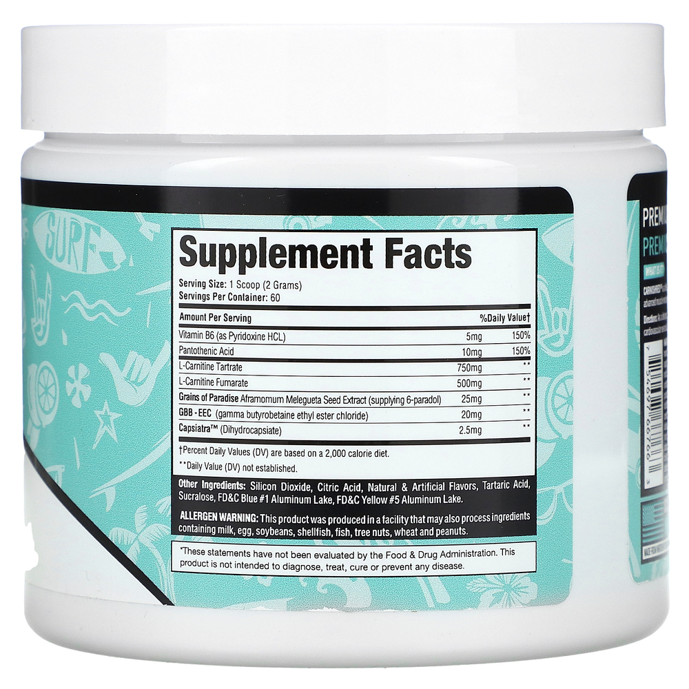 MuscleSport, Carnishred, Revolution, Baja Splash, 120 г (4,3 унции)
