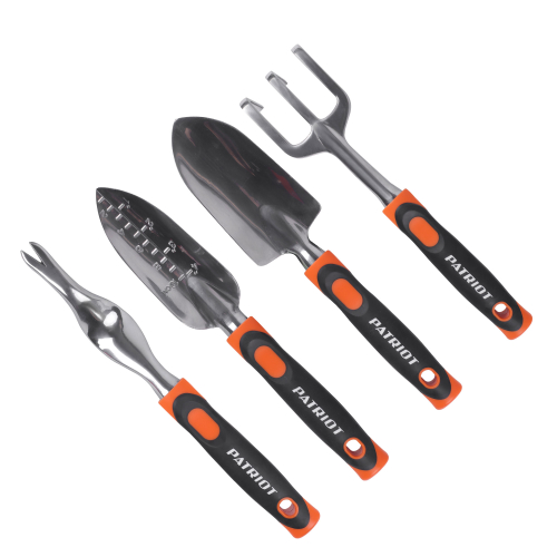 Набор садовых инструментов PATRIOT GTP 4, алюминий, PP+TPR рукоятки, 4 предмета