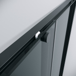 1/2 душевого ограждения Grossman Galaxy 1/2.K33.01.11.21.10 (110х195) черный матовый,стекло тонированное, 1 место