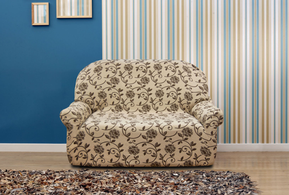 Чехол на 2-х местный диван Акапулько, цвет Бежевый