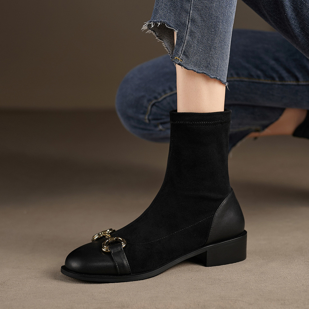 XICUNMINGWU Ankle Boots Women"s Black