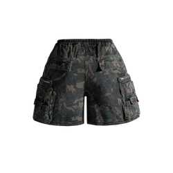 MULTIP cargo cumouflage shorts green