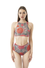 Спортивный купальный топ "Шипы"