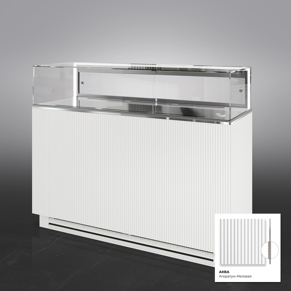Кондитерская напольная холодильная витрина Finist GLASSIER 58 LUX