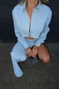 Укороченная рубашка Denim