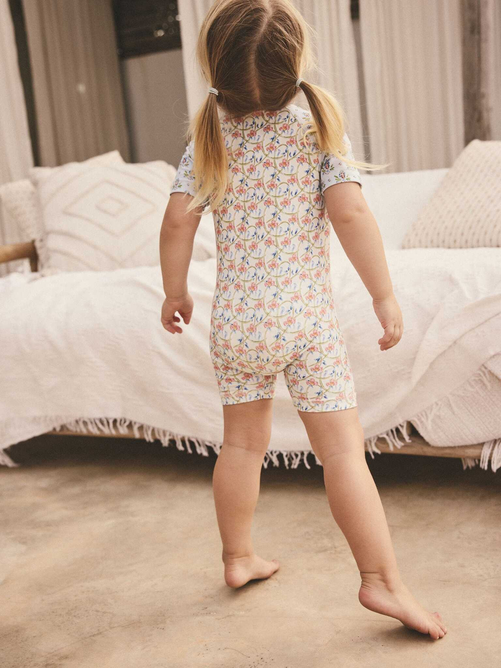 Купальник слитный на молнии для девочки Next AB7-031, Молочный, Розовый, Сиреневый