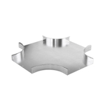 Ответвитель Х-образный 30х100, 1,5 мм, AISI 304 в комплекте с крепежными элементами и соединительными пластинами, необходимыми длямонтажа