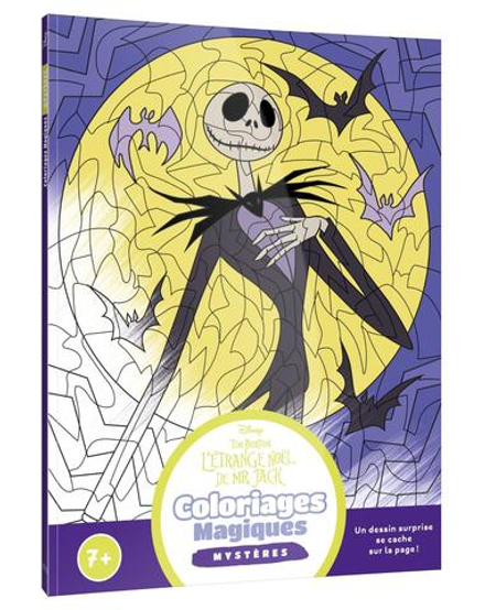 Hachette  раскраска по номерам  L'ÉTRANGE NOËL DE MR JACK - Coloriages magiques - Mystères (7+) - Disney