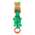 75461 Игрушка для собак Крокодил на веревке с пищалкой 51см, серия IRON GRIP, GiGwi