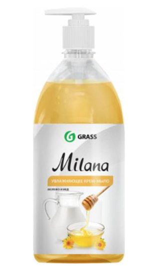 Grass Жидкое крем-мыло "Milana" Молоко и мед, 1 л