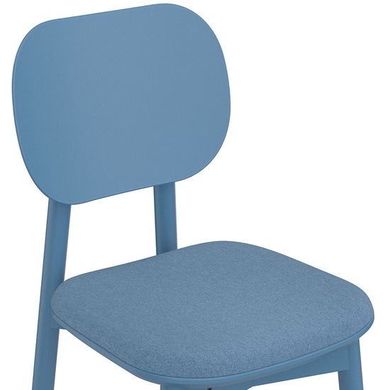 Стул saga, рогожка, синий