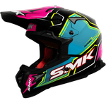 Шлем SMK ALLTERRA MAVERIX, цвет розовый/голубой/желтый (M)