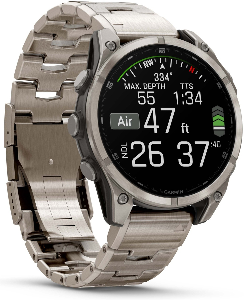 Смарт-часы Garmin Fenix 8 47 мм серебристый-серый
