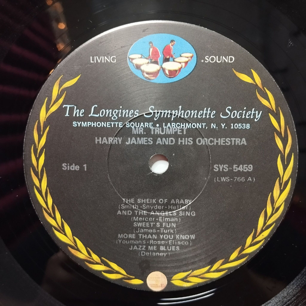 Винтажная виниловая пластинка LP Harry James And His Orchestra Mr. Trumpet (USA 1969)