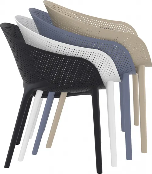 Стул пластиковый Sky Pro черный