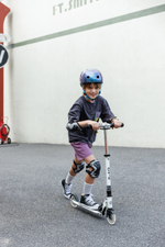 Самокат Micro Sprite Glow (светится в темноте) LED, белый