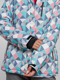 Горнолыжный костюм женский зимний серого цвета 022302Sr