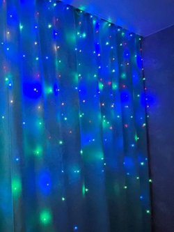 Гирлянда штора 3*2м USB+пульт на крючках (0031-xD21)