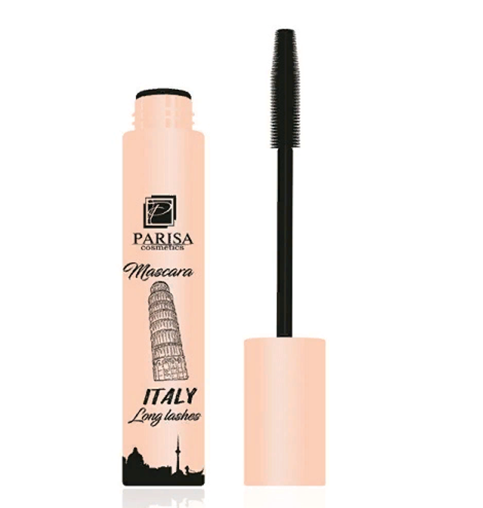 Parisa Тушь для ресниц М-117 Италия Long Lashes, идеальное удлинение, Черный