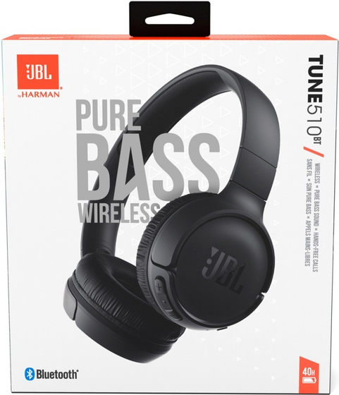 Наушники накладные Bluetooth JBL Tune 510BT Black (JBLT510BTBLK)