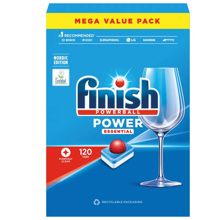 Таблетки для посудомоечной машины FINISH Power Essential, 120 шт, из Финляндии