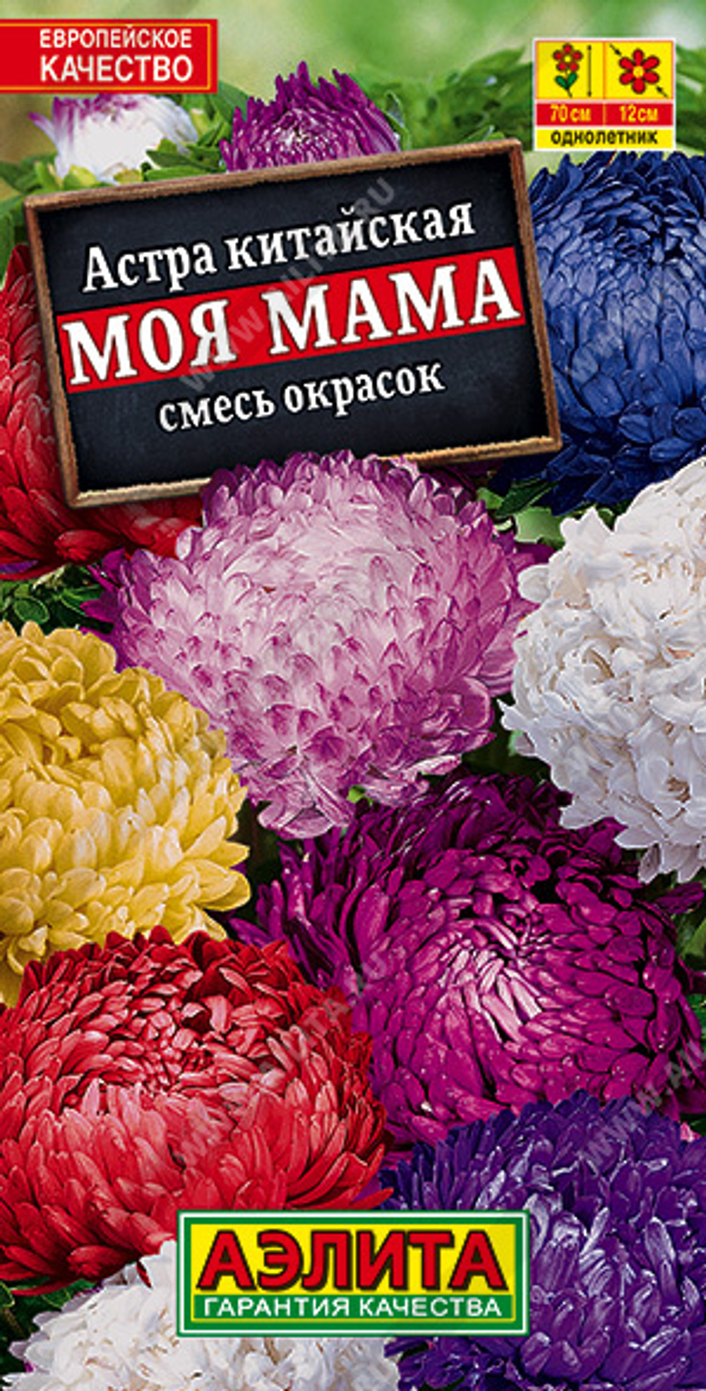Астра Моя мама, смесь сортов 0,2гр пионовидная Аэлита