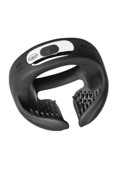 Эрекционное виброкольцо Malesation Vibro Ball Ring черное 6 см