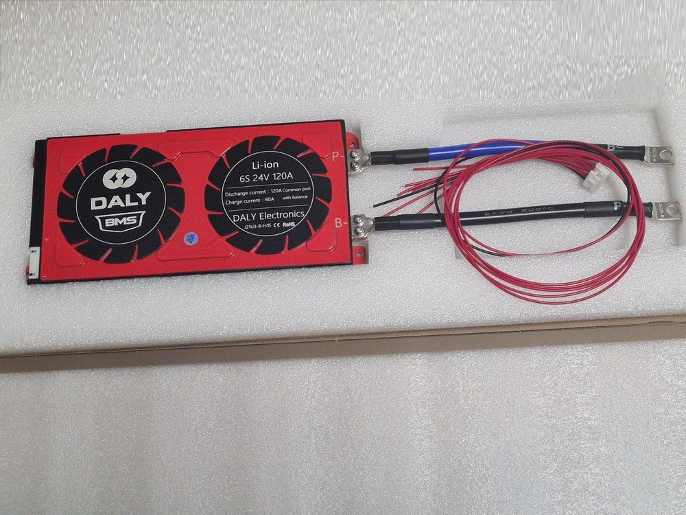 Плата контроля BMS Li-ion 6S 24V 120A