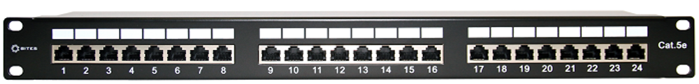 Патч-панель 19", 24xRJ45, FTP, Кат. 5е 5bites PPF55-05