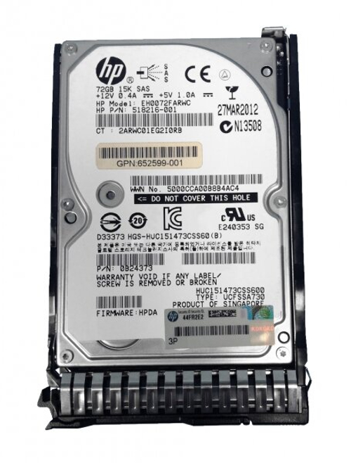Жесткий диск HP EH0072FARWC 72Gb SAS 2,5" HDD