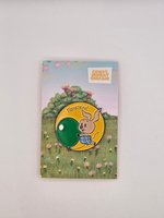 Значок Пятачок и шар - Полетели!, серия Винни Пух