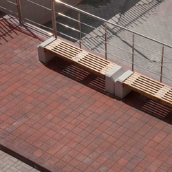 Тротуарная плитка КВАДРАТ 300х300 мм - Листопад гранит Клинкер