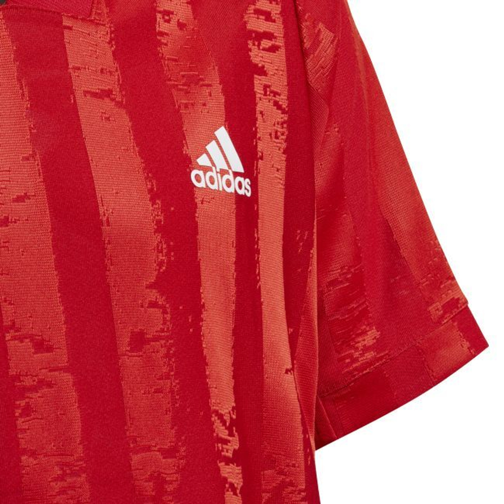 Футболка для мальчика теннисная Adidas Freelift Tee E - красный
