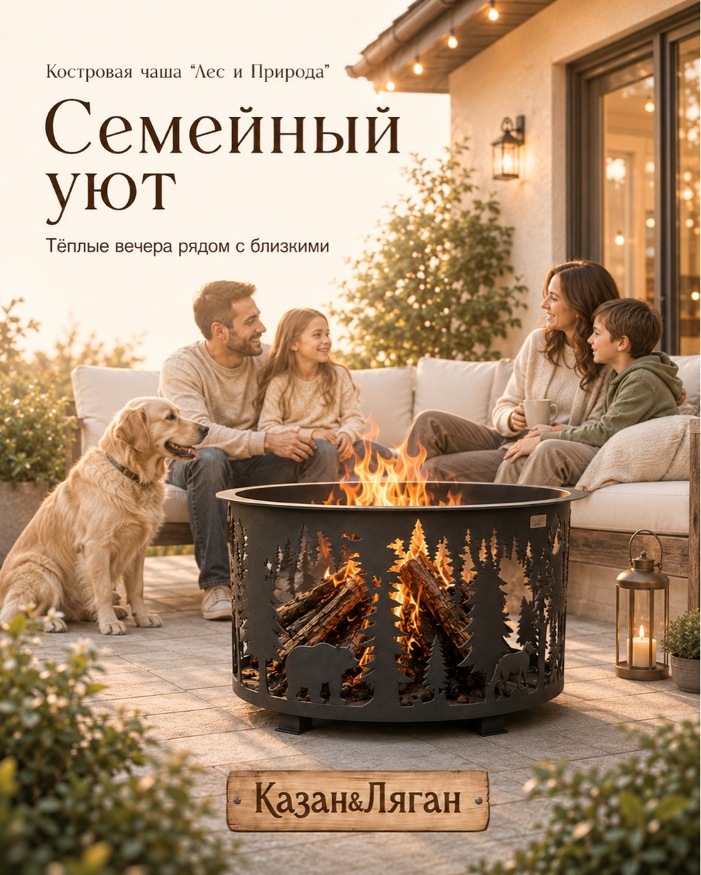 Костровая чаша «Лес и природа» 3 мм