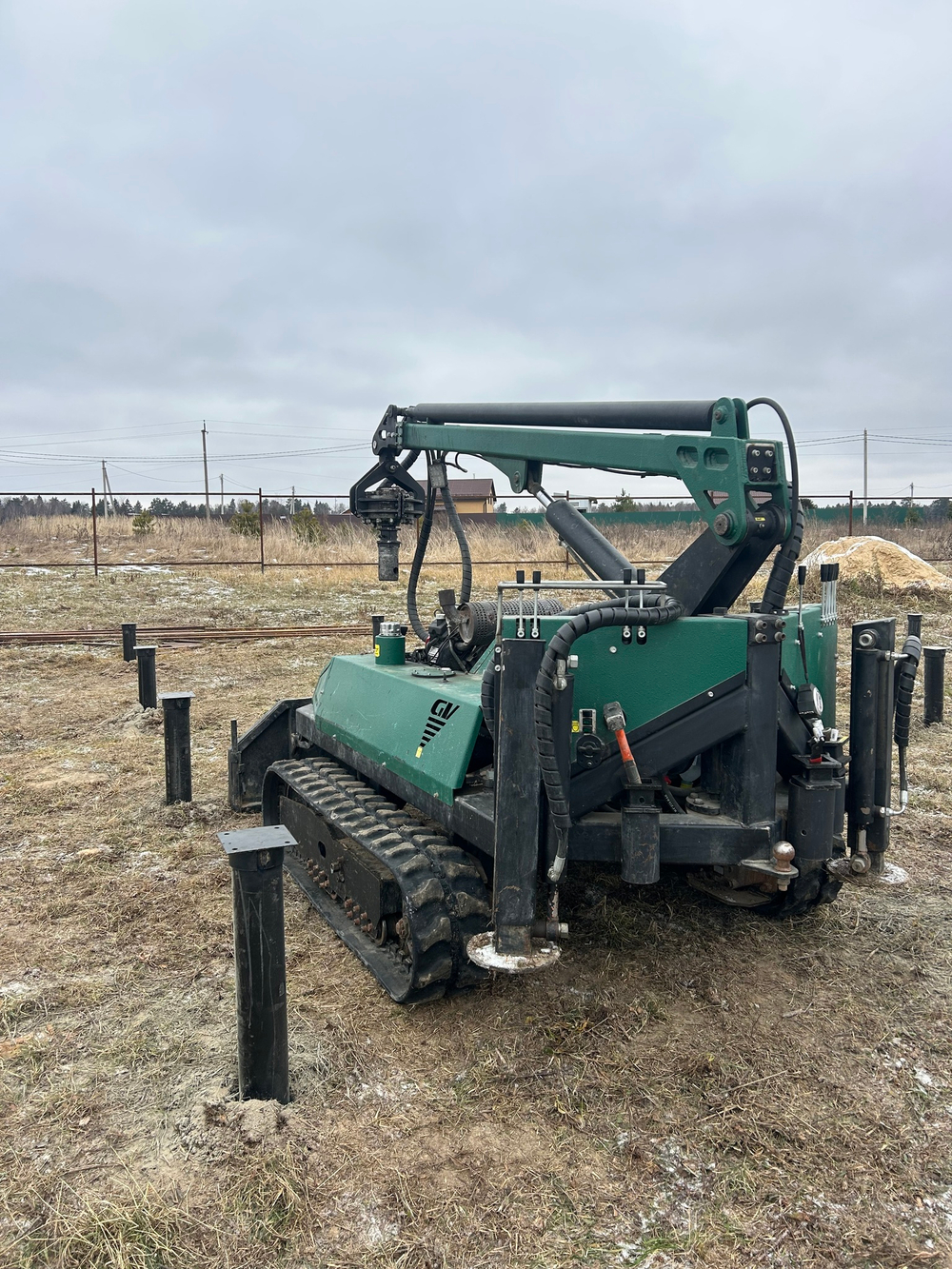 Монтаж свай под ключ