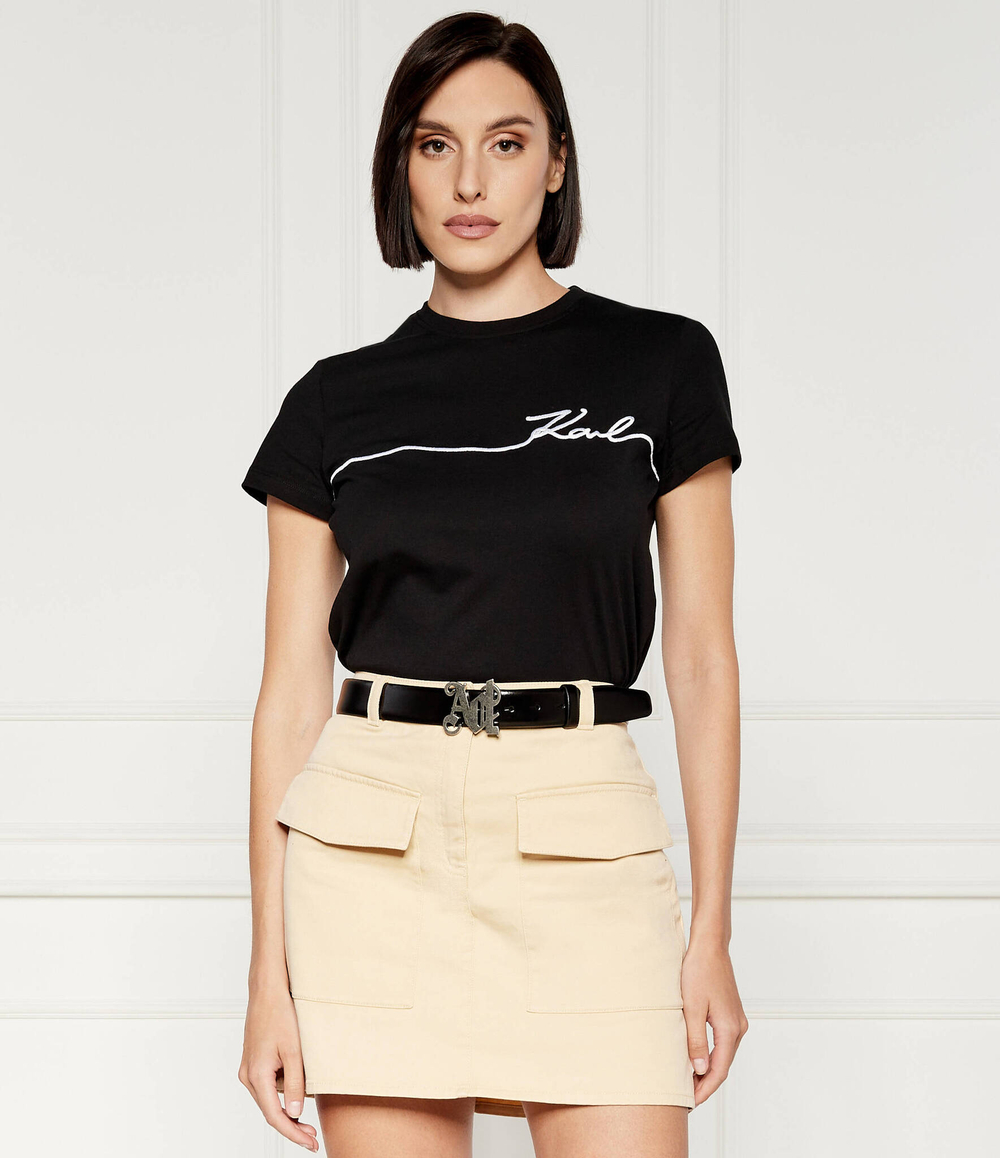 Футболка seasonal Karl Lagerfeld - черный(245W1706)