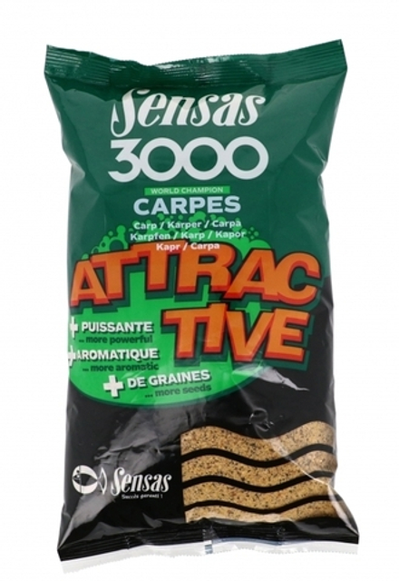 Прикормка Sensas 3000 ATTRACTIVE Carp 1кг