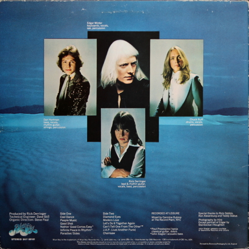 The Edgar Winter Group, Rick Derringer / The Edgar Winter Group With Rick Derringer (LP)