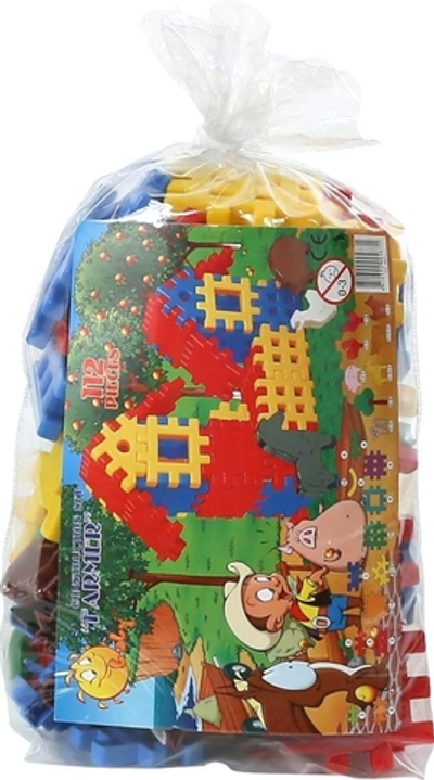 Конструктор Самоделкин-фермер 112 эл., мешок (Полесье)