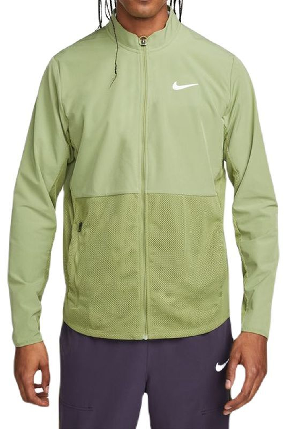 Мужская кофта теннисная Nike Court Advantage Packable Jacket - alligator/cave pruple/white