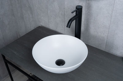 Раковина Gid 9081wm 51244 накладная белая матовая 36x36x14