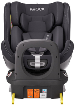 Автокресло Avova Swan Fix i-Size 0-1-2 (40-125 см, 0-25 кг) Koala Grey, темно-серый