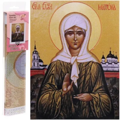 Алмазная мозаика в рулоне 30*40см полная выкладка «DIAMOND», Матрона Московская