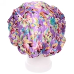 Шапочка для душа «Ультрамарин - Bliss Летние цветы», d-24 см (двухсторонняя, внутренний слой EVA)