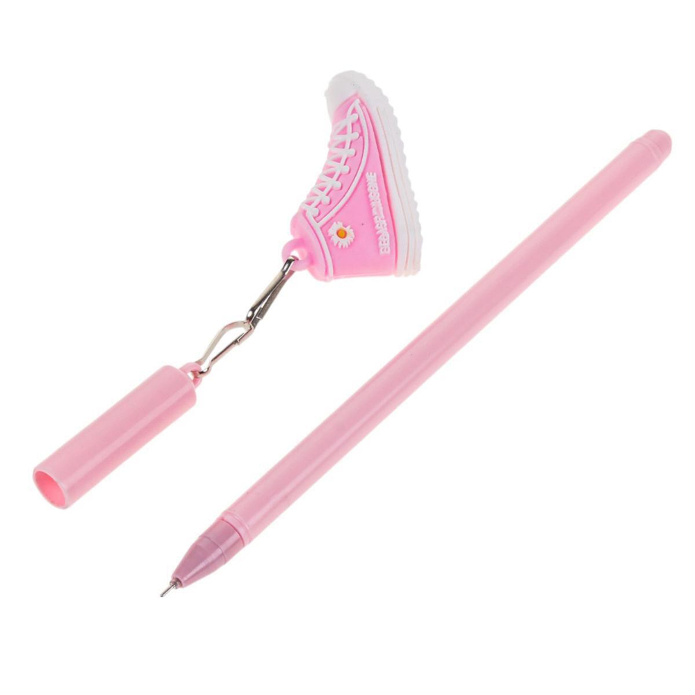 Ручка гелевая "Кеды", 0,5мм, синяя, с игрушкой, 4 вида микс (Комплект 40шт.)