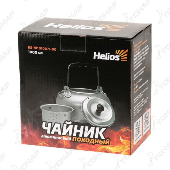 Чайник Helios алюминий 1000мл с ситечком для заваривания HS-NP 010071-00