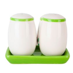 Набор для специй солонка/ перечница " " 12*5,5*9,5см. (на керамической подставке)