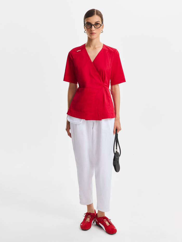 Брюки медицинские женские Волюмэ, белый