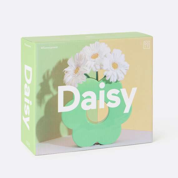 Ваза для цветов daisy, 20 см, зеленая