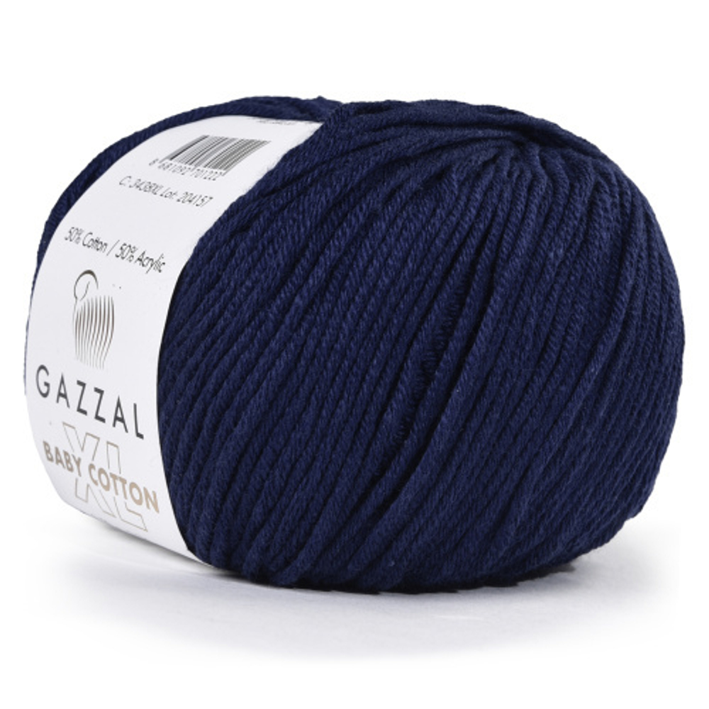 Пряжа Baby Cotton XL 50 г,105м,50%хлопок, 50%акрил (цена за 1 шт)